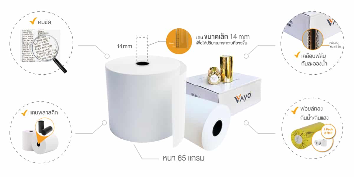 กระดาษใบเสร็จ กระดาษความร้อน